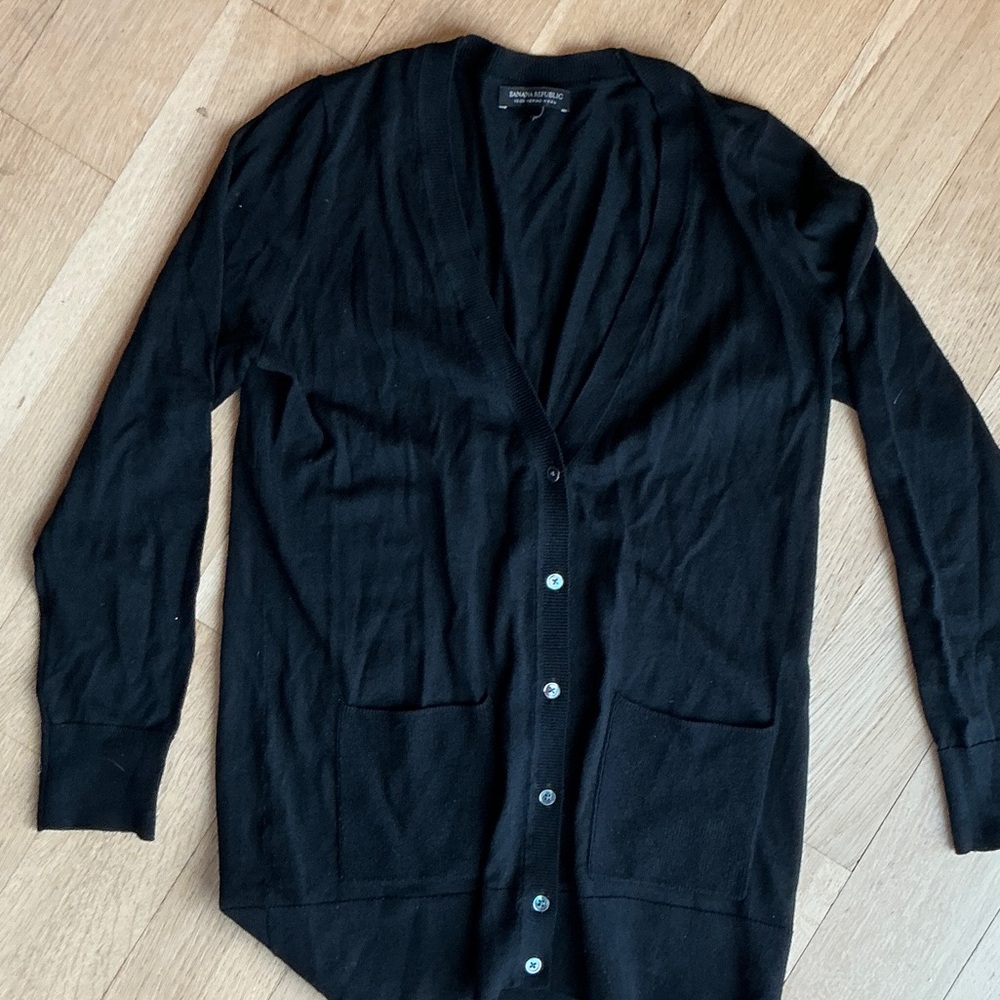 Banana Republic Woman’s Classic Black Cardigan